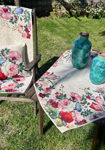 Floral Διακοσμητικό Καρέ Στόφα (K155)