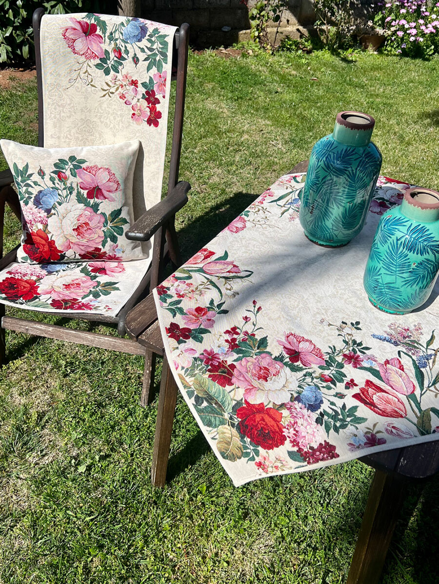 Floral Διακοσμητικό Καρέ Στόφα