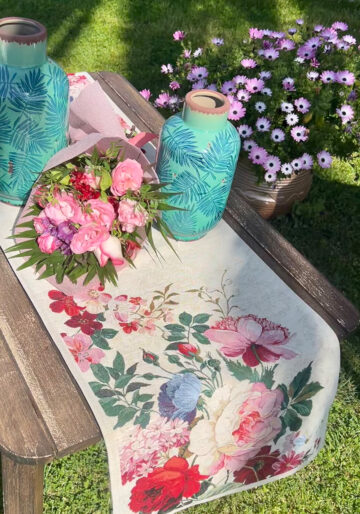 Floral Διακοσμητική Τραβέρσα Στόφα
