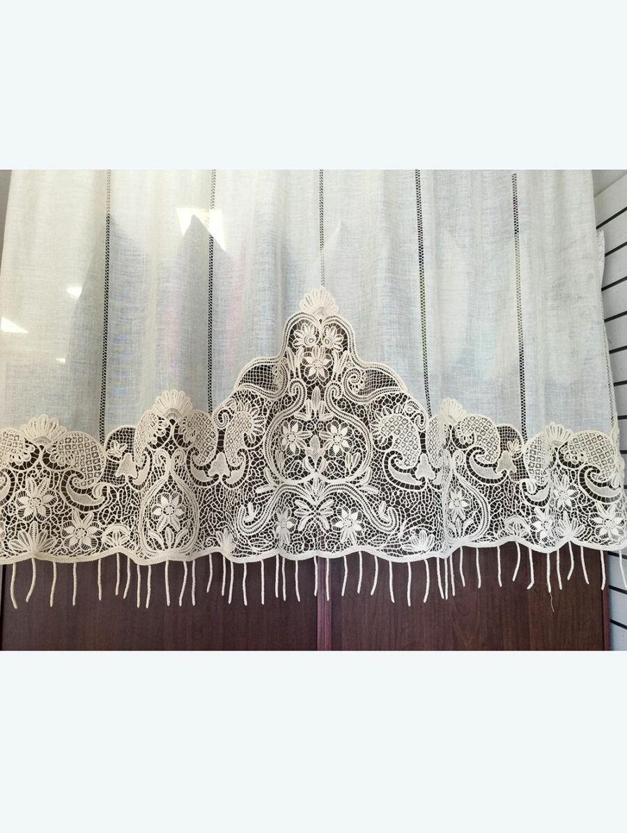 Vintage Χειροποίητη Κουρτίνα Lace