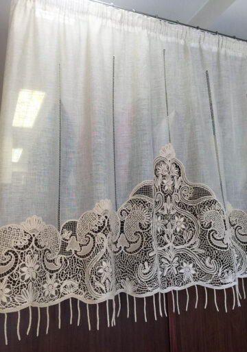 Vintage Χειροποίητη Κουρτίνα Lace