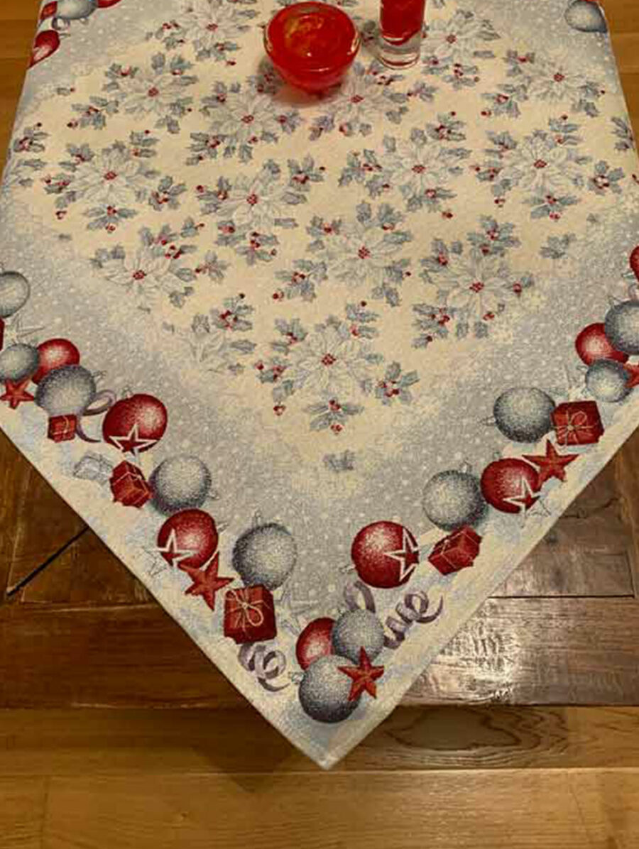 Χριστουγεννιάτικο Καρέ Στόφα με Lurex