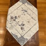 Ασημί Χριστουγεννιάτικο Καρέ με Lurex