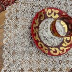 Καρέ με τεχνική της Σαίτας(frivolité)
