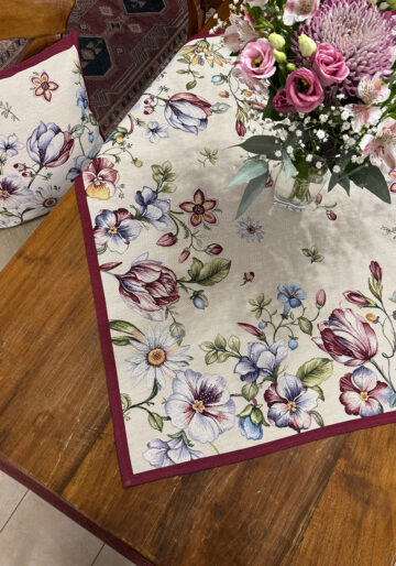 Floral Διακοσμητικό Καρέ Στόφα
