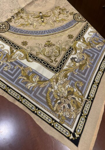 Κυκλικό Αρχαιοελληνικό Μοτίβο Σταυροβελονιάς