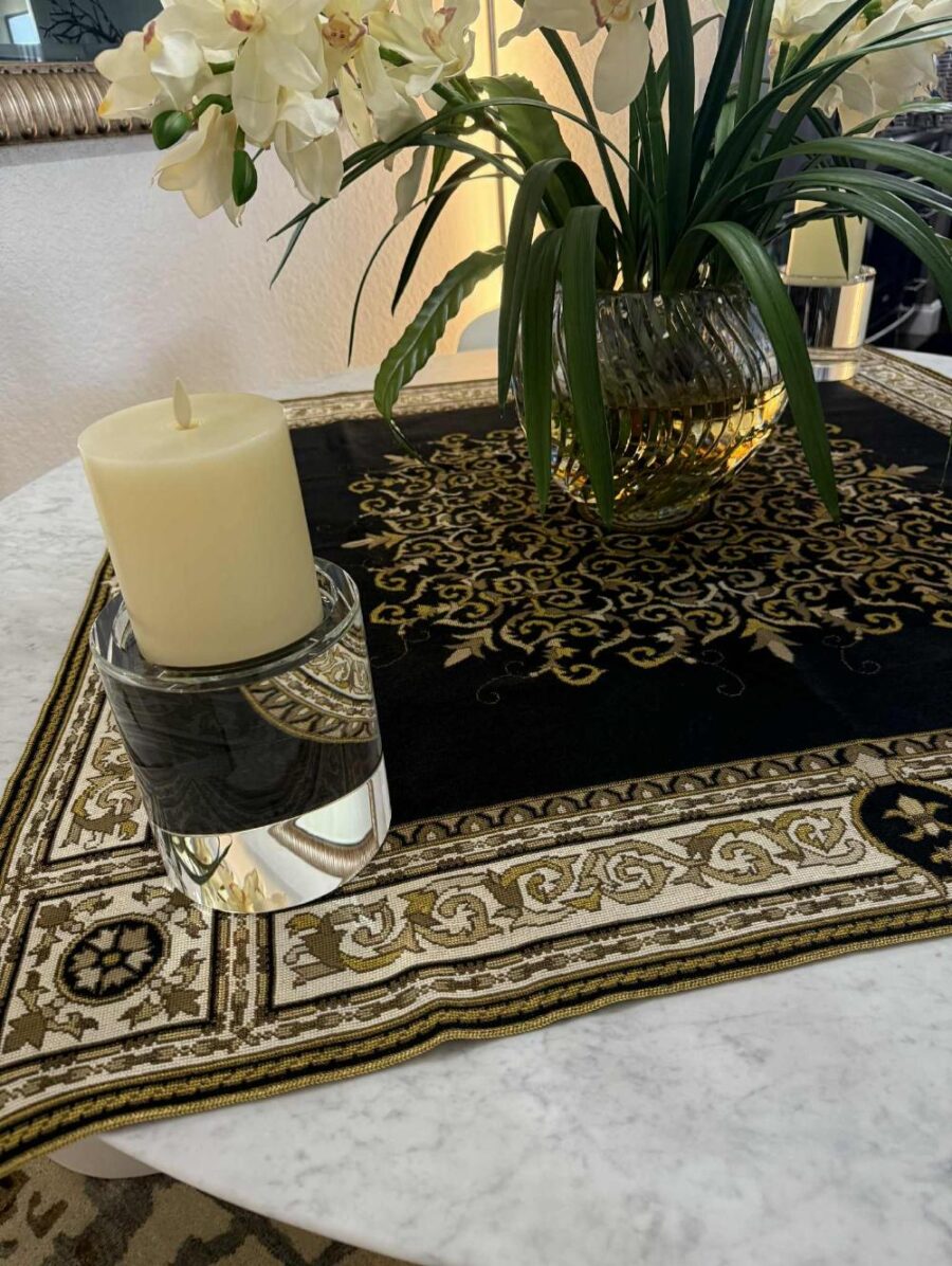 Αριστοκρατορικό Χειροποιήτο Καρέ Σταυροβελονιά